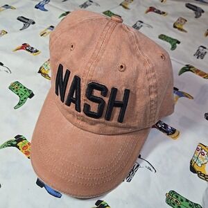 Nashville Tennessee Nash‎ Collection Unisex OS Hat Terracotta Orange Embroidered